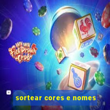 sortear cores e nomes